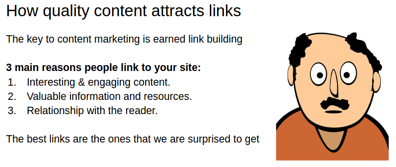 How quality content attracts links