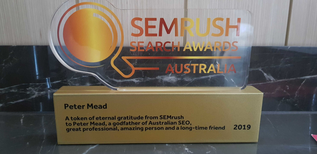 semrush recognition award peter mead